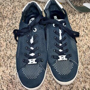 michael kors navy and white sneakers